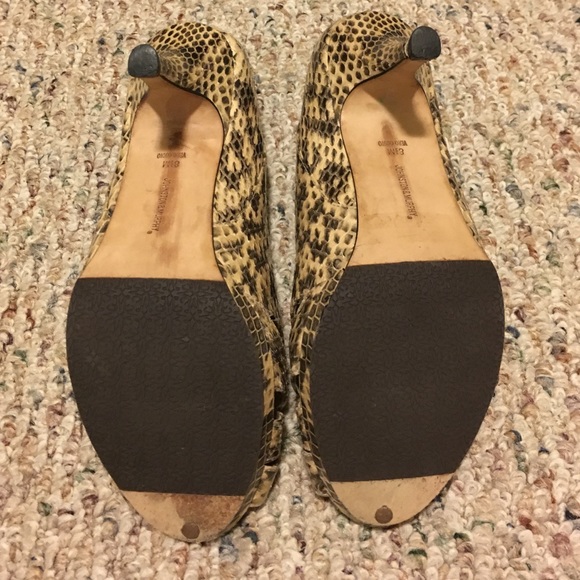 Genuine snake skin Johnston & Murphy open toe heel - Picture 4 of 4
