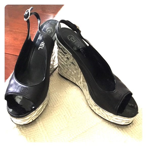 Authentic Chanel wedges