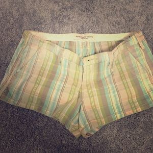 Green stripe shorts