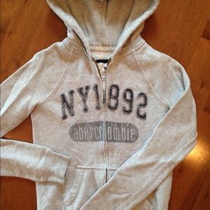 Abercrombie Zip-up Hooded Sweatshirt.