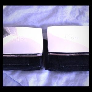 Dior compacts with mirror and covers - empty