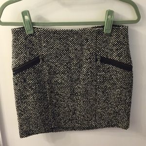 Zara tweed mini skirt