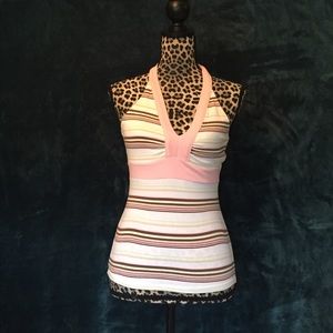 Beautiful Striped Halter Top NWOT