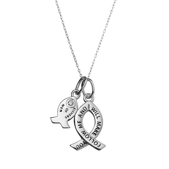 ❗️SALE❗️Sterling Silver "Fishers of Men" Necklace