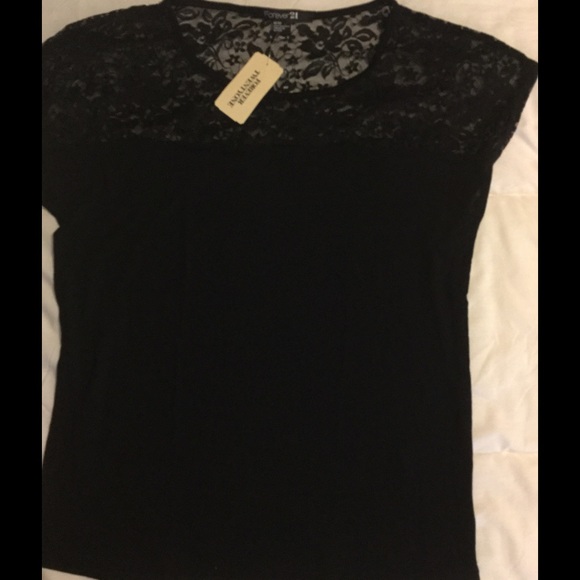 NEW Black with lace top