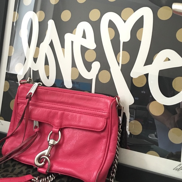 Rebecca Minkoff Mini Mac Bag in Hot Pink