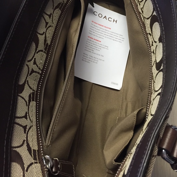 Coach purse, authentic brown - Picture 4 of 4