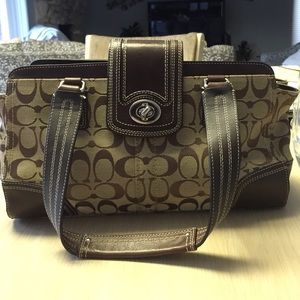 Coach purse, authentic brown