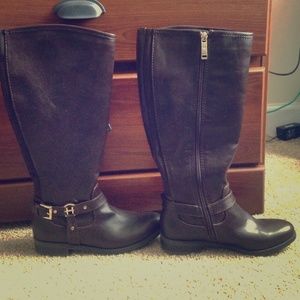 Knee length brown boots