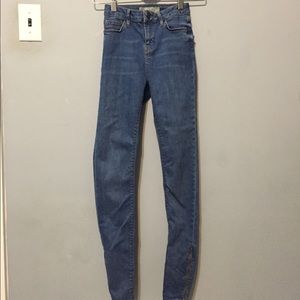 Topshop Dark Wash Jamie Jeans