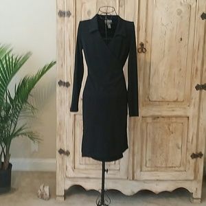 Black wrap dress