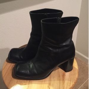 Black Heeled Boots