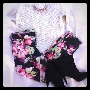 Floral Skinnies-so soft and stretchy!