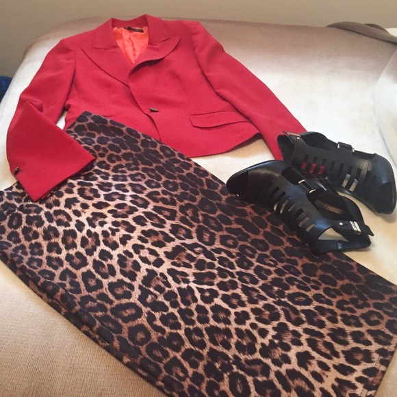 Orange Anne Klein Blazer - 4