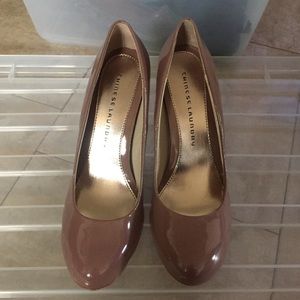 Chinese Laundry blush patent pumps
