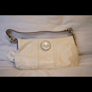 White Purse/Crossbody (w/ extra strap) by Coach