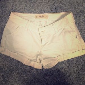 White hollister booty shorts