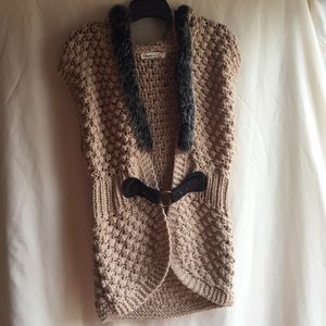 Crochet Sweater Vest with Hood