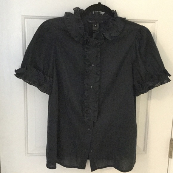 Marc Jacobs navy blouse.