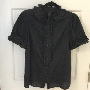 Marc Jacobs navy blouse.