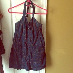 MOSSIMO printed halter romper