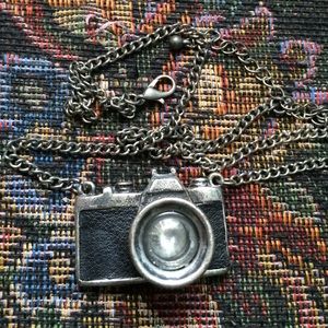 vintage camera necklace