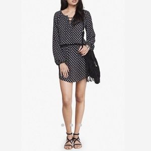 Medium Express Printed Lace-Up Long Sleeve