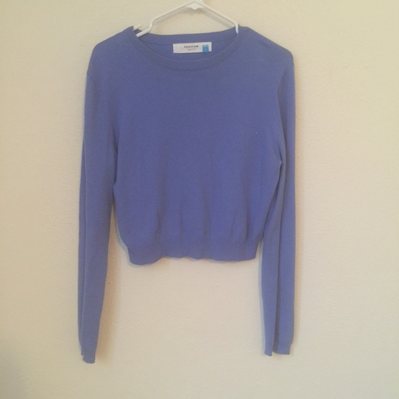 Anthropologie Sweaters - Anthropologie perfect sky blue crop sweater