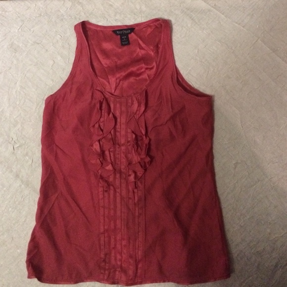 White House Black Market Silk Top Size S