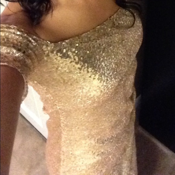 Gold sequin party dress - Picture 4 of 4