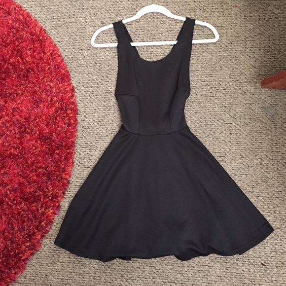 Black skater dress