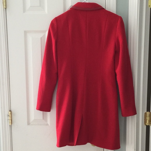 😊SOLD 😊C. Luce Red Longline blazer coat in small - Picture 3 of 4