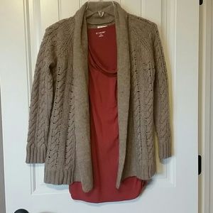 Motherhood Maternity Cardigan and Tank