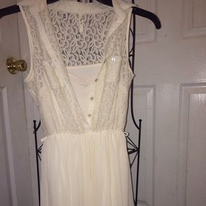 Cream colored Lace Dress