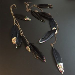 TOPSHOP feather earrings