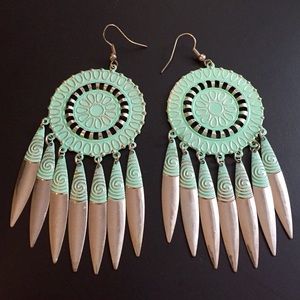 Boho dream catcher  earrings