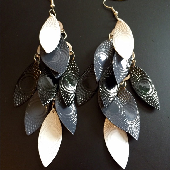 Boho feather earrings