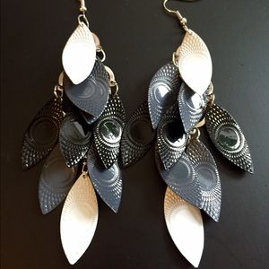 Boho feather earrings