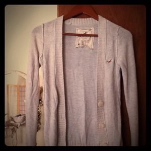 Hollister cream cardigan. Very cozy!  Free gift!!