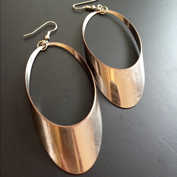 Modern silver earrings