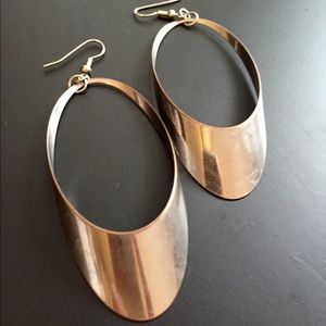 Modern silver earrings