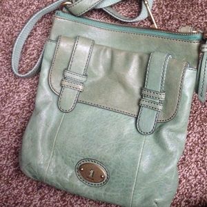 Sea foam green Fossil purse