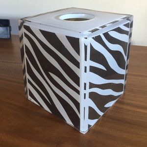 Kate Spade Zebra brown/white Acrylic tissue box