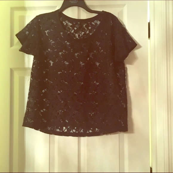 Black floral print shirt