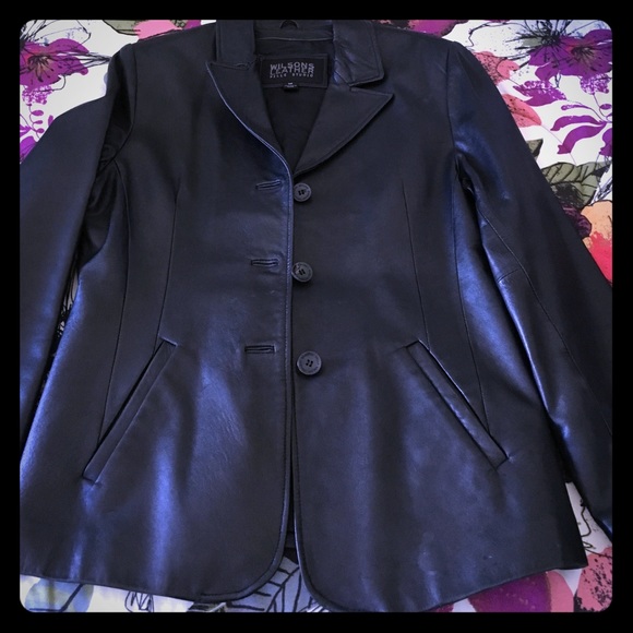 Wilsons Black Leather Jacket