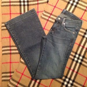 7 For All Mankind Dojo Long Wide Leg Jeans