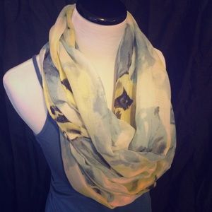 Floral Print Infinity Scarf