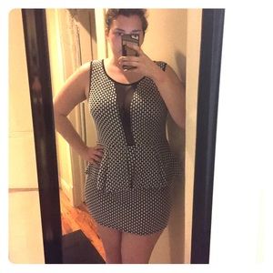 Bodycon peplum dress NWOT