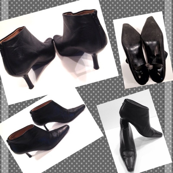 MARKS & SPENCER Black Leather  Boooties , Size 7.5 - Picture 3 of 3
