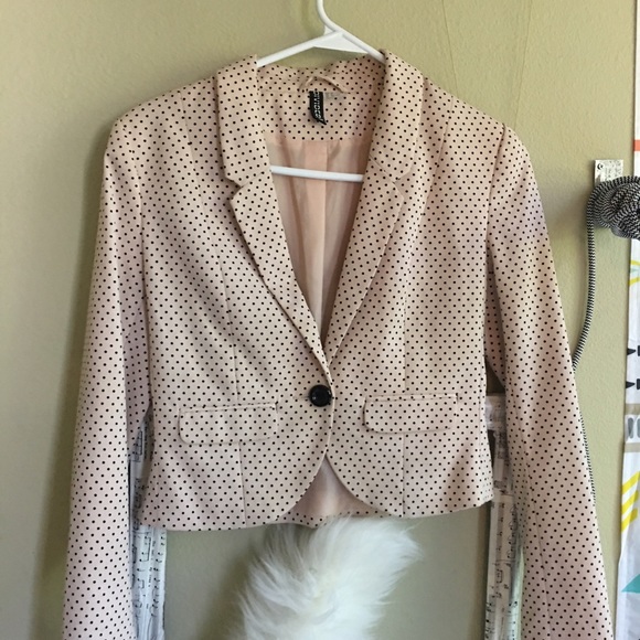 Polka dot suit jacket h&m
